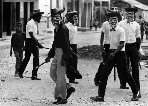 The resurrection of vigilante goon squads in countries like Sudan Libya Colombia Guatemala Honduras Brazil and Haiti is directly linked to right-wing authoritarian regimes coming to power The resurrection of vigilante goon squads in countries like Sudan Libya Colombia Guatemala Honduras Brazil and Haiti is directly linked to right-wing authoritarian regimes coming to power