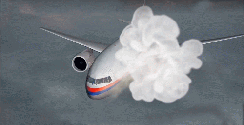 Simulation of MH17 hit., From Uploaded