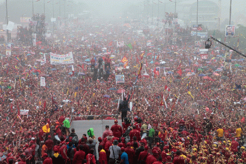 Cha'vez during the close of the 2012 presidential campaign. (AVN)