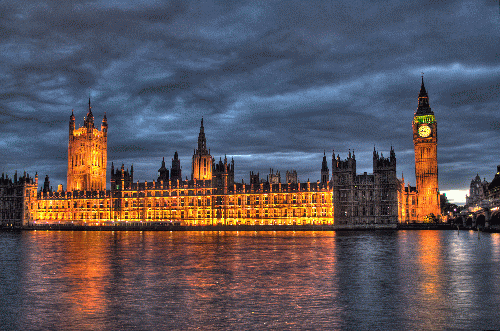 Westminster Palace, aka Houses of Parliament, and Big Ben, at night. Westminster Palace, aka Houses of Parliament, and Big Ben, at night.
