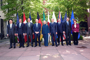 From flickr.com: Secretary Clinton Poses for a Photo With G8 Counterparts  