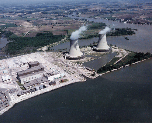 Decrepit Old Fermi Nnuclear Plant On Lake Michigan, From Uploaded