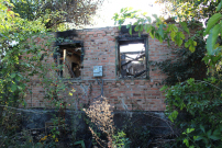 The remnants of a burned out in Zaitsevo just two days after a Ukrainian attack. Photo | Eva Bartlett