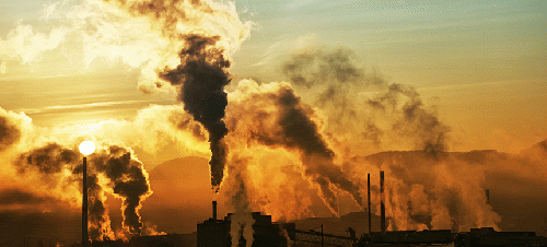 Pollution from a factory., From Uploaded