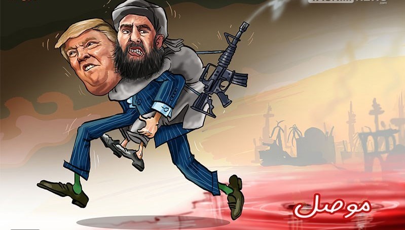 Trump carrying al-Baghdadi, From InText