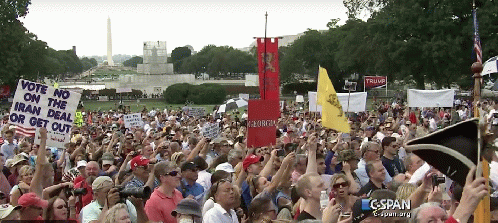 Tea Party Rally against the Iran Nuclear Agreement with Donald Trump as main speaker, Sept. 9, 2015.