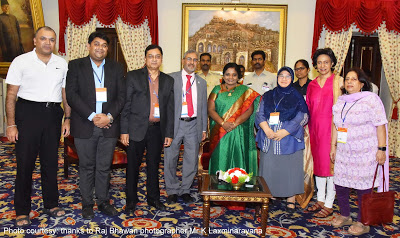 Health experts meet Telangana Governor Dr Tamilisai Soundararajan