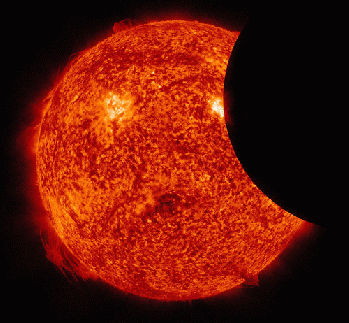 Partial Solar Eclipse Observed By SDO, From FlickrPhotos