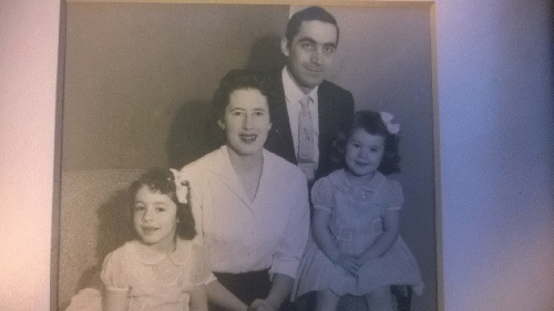 The author with her parents and one sister