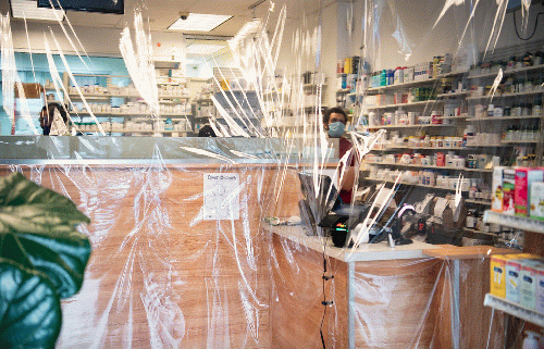 Pharmacy in New York City, during Covid-19 outbreak, April 2, 2020., From Uploaded
