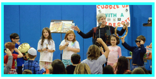 2013 celebration of Caldecott book awards at Solomon Schechter Day School, Northbrook