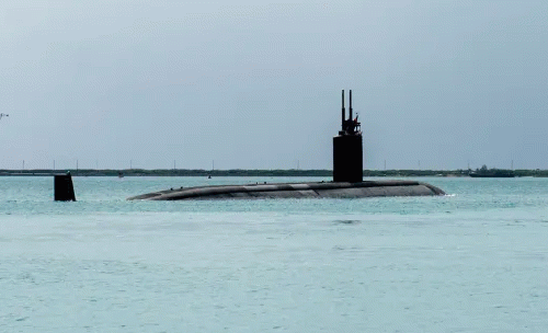 The Los Angeles-class fast-attack submarine USS Alexandria (SSN 757) transits Apra Harbor as part of regularly scheduled operations in the Indo-Pacific on May 5, 2020. The Los Angeles-class fast-attack submarine USS Alexandria (SSN 757) transits Apra Harbor as part of regularly scheduled operations in the Indo-Pacific on May 5, 2020.