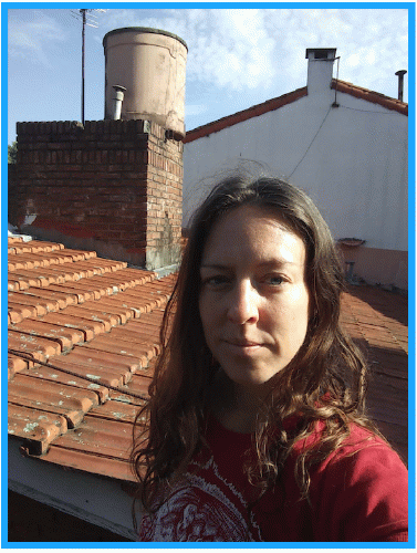 Whitni, up on the roof, Buenos Aires