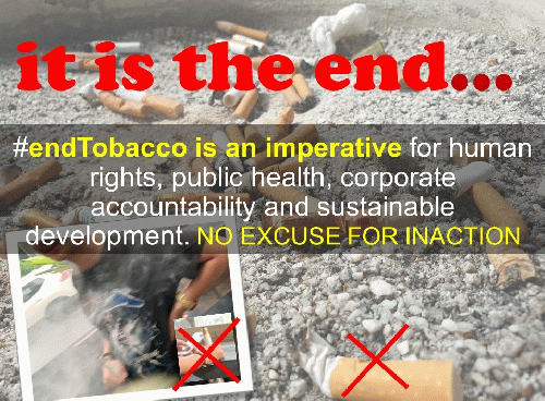 Moment of truth is here: either we deliver on sustainable development where no one is left behind, or end tobacco, now., From Uploaded