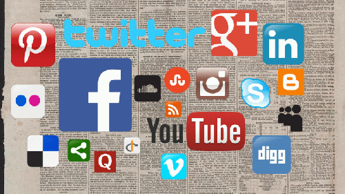 Collage by author. Social media logos courtesy Ibrahim.ID, Creative Commons Attribution-Share Alike 4.0 International license., From Uploaded