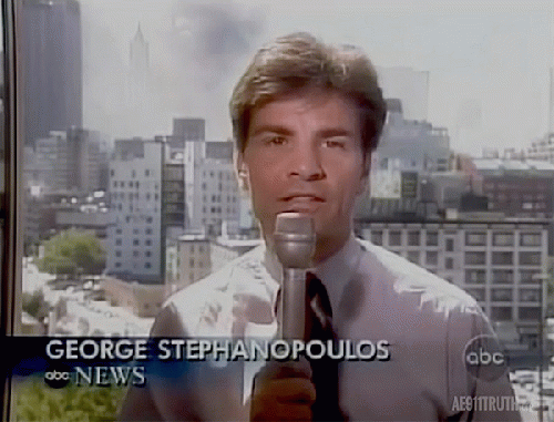 Here in downtown New York between 9:45 and 10:45 when the two explosions and the collapse of the World Trade Center happened Here in downtown New York between 9:45 and 10:45 when the two explosions and the collapse of the World Trade Center happened