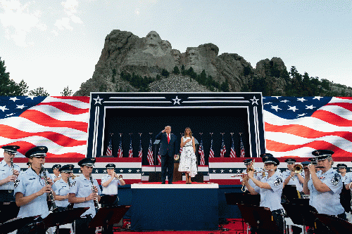 President Donald J. Trump and First Lady Melania Trump, July 3, 2020, Mount Rushmore National Memorial in Keystone, S.D., From Uploaded