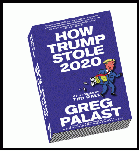 cover art for Greg's latest book: How Trump Stole 2020: The Hunt for America's Missing Votes, From Uploaded