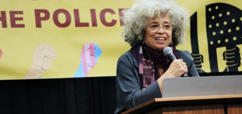 Famed political freedom fighter Angela Davis gives a keynote speech at the NAARPR Re-founding Conference in Chicago this weekend, From InText