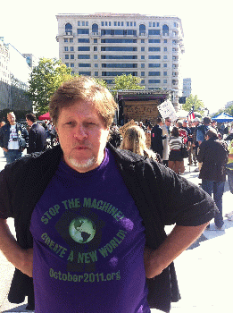 Kevin Zeese an organizer of Washington DC's occupy wall street 
Autumn 2011, From CreativeCommonsPhoto