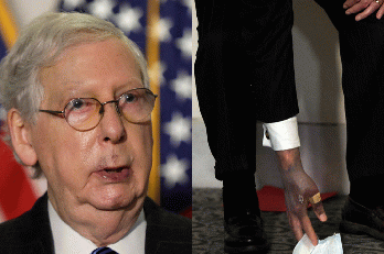 From power97.com: Mitch McConnell's mysteriously bruised hands spark health 