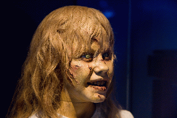 Head-spinning Linda Blair dummy from The Exorcist, Museum of the Moving Image, From CreativeCommonsPhoto