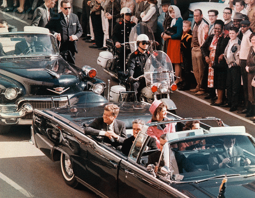 22 Nov 1963, Dallas, Texas, USA - President and Mrs. John F. Kennedy, From CreativeCommonsPhoto