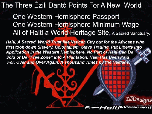 Three Èzili Dantò Points for A New World Three Èzili Dantò Points for A New World