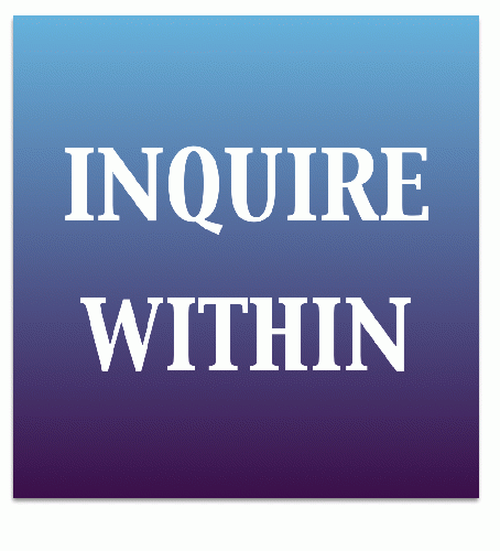 INQUIRE WITHIN