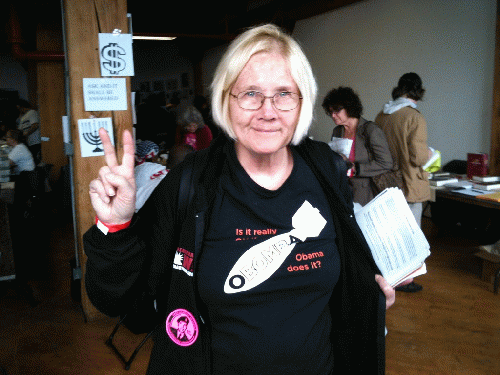 Ann Wright at the People's Summit