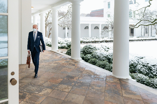 President Joe Biden at the White House, Feb. 1., From Uploaded
