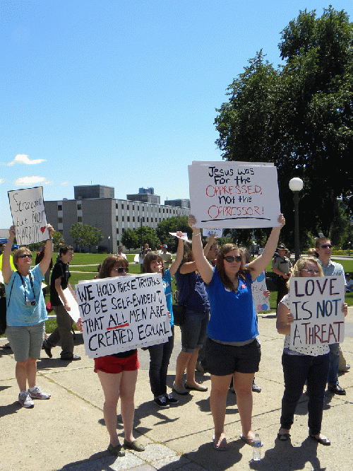 Protest for LGBT equality