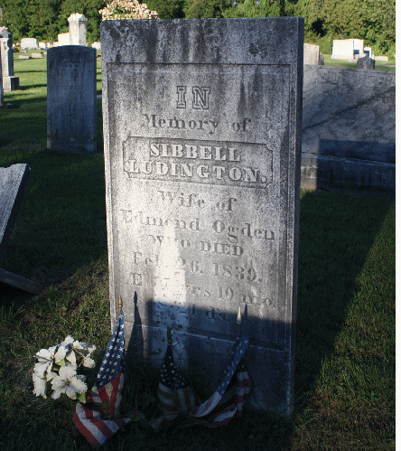 Sibbell (Sybel) Ludington's gravestone