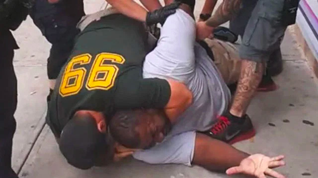 Image from Ramsey Orta original cellphone video of Eric Garner killing. Image from Ramsey Orta original cellphone video of Eric Garner killing.