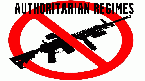 Goodby Guns--Authoritarian Regimes; designed by Starr, From Uploaded