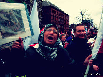 Freedom For Palestine Protest: A Woman's Tears