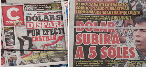 Peruvian newspapers spreading fear about Castillo, From Uploaded