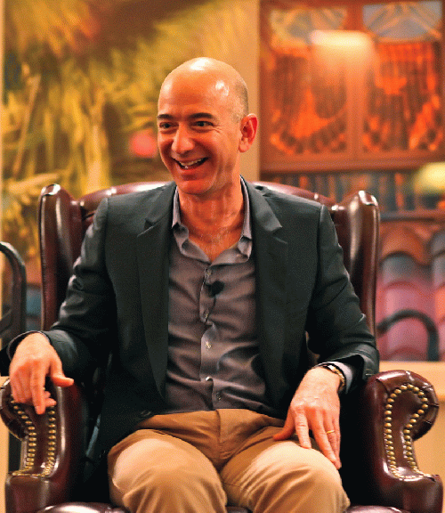 Bezos' Iconic Laugh, From CreativeCommonsPhoto