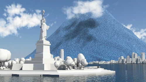 carbon dioxide emissions from the Statue of Liberty, From CreativeCommonsPhoto