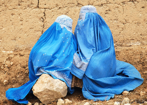 Afghan Women in Burqa