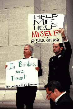 Bankers greed.