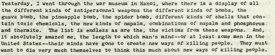 Jane Fonda's North Vietnam observations