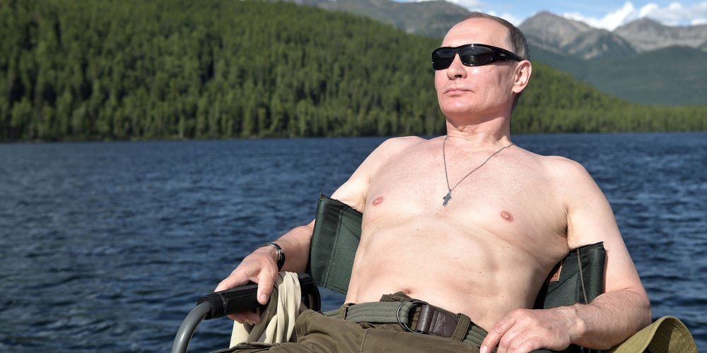 Putin Resting In sun, From Uploaded