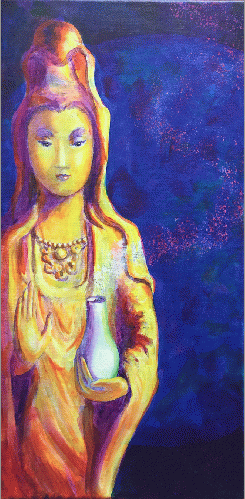 Kuan Yin, Goddess of Compassion. Acrylic, by Meryl Ann Butler Kuan Yin, Goddess of Compassion. Acrylic, by Meryl Ann Butler