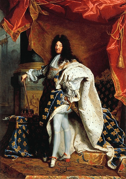 Louis .L'Etat et mois. XIV of France. One of the best known of the absolute monarchs, with, unlike Putin, great costumes., From WikimediaPhotos