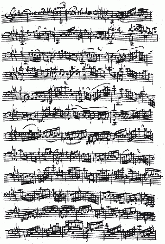 excerpt Bach's Cello Suite No. 5