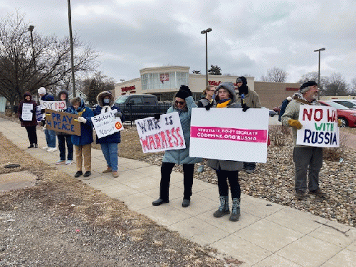 Street protest in Des Moines, March 6, 2022, From Uploaded