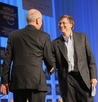 Klaus Schwab, Bill Gates - World Economic Forum Annual Meeting Davos 2008, From CreativeCommonsPhoto