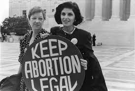 File:Norma McCorvey (Jane Roe) and her lawyer Gloria Allred on the steps of the Supreme Court, 1989, From Uploaded