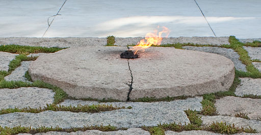 Eternal flame at the Grave of John F. Kennedy in Arlington National Cemetery, From Uploaded